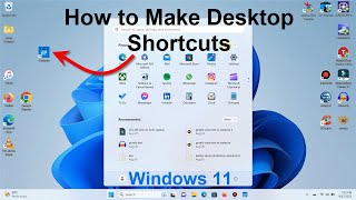 How to Make Desktop Shortcuts  Windows 11 Tutorial Tips  Free amp Super Easy [upl. by Vish32]