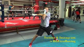 Golovkin vs Geale HBO Video Shoot Workout [upl. by Eivlys]