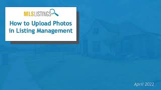 How to Upload Photos  Listing Management [upl. by Schechinger]