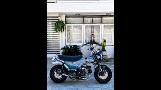 ZoOM Exhaust Honda DAX 125  ST 125 20222023 Full System The Brute Low Mount SOUND CHECK [upl. by Kisung]