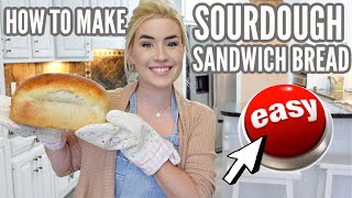 🍞HOW TO MAKE THE BEST SOURDOUGH SANDWICH BREAD  EASY STEP BY STEP BEGINNERS GUIDE  LOVEMEG 20 [upl. by Muhcan]