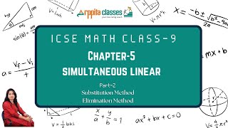 ICSE Class9  Maths  Chapter  5 Simultaneous Linear Equation [upl. by Gnirol714]