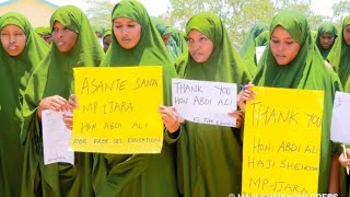 THANK YOU KIONGOZI HAJJI GIRLS STUDENTS PRAISES THEIR MP HON ABDI ALI [upl. by Estren]