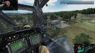 Apache AH64D defending Scouts against enemy advancing Vehicles and Tanks [upl. by Vittoria]