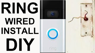 How To Install A Ring Video Doorbell 2nd Generation 2020  Hardwire Installation Of 1080p Door Bell [upl. by Atteuqehs]