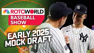 Way Too Early 2025 Mock Draft Rounds 1  2  Rotoworld Baseball Show FULL SHOW [upl. by Eiral]