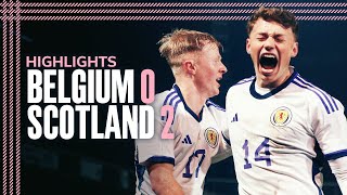 Belgium 02 Scotland  EURO Under21 Qualifying Highlights  Scotland National Team [upl. by Durstin]