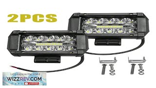 2 PACK 4 Inch 60W LED Light Bar 12000LM Spot Flood Combo Review [upl. by Oiciruam]