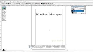 How to add amp delete a page in Pagemaker [upl. by Esya]