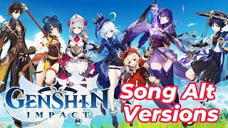 Alternate versions of my Genshin Impact songs Vol1 [upl. by Ecreip]