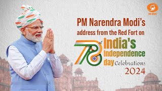 PM Narendra Modi’s address from the Red Fort on The Independence Day 2024 [upl. by Annairda395]