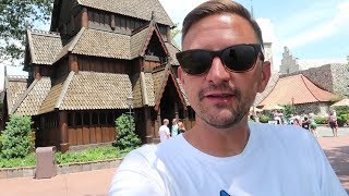 Adventures Around The World Showcase At Disney  Taking A Closer Look At The Norway Pavilion [upl. by Enialehs]