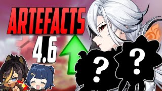 LES NOUVEAUX ARTÉFACTS 46 SONTILS BONS  Attention  Analyse  Avis  Genshin Impact [upl. by Yhtomot23]