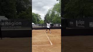 Felix Auger Aliassime practice ATP 250 Lyon [upl. by Desdemona]