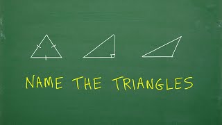 Name the Triangles  Basic Geometry [upl. by Aicelav455]