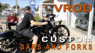 VROD Custom Handlebars and Forks [upl. by Michaela]