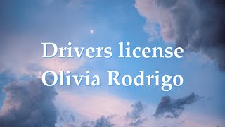 Drivers License  Olivia Rodrigo [upl. by Suiradel]