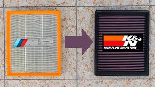 BMW M2 KampN Air Filter Sound Comparison [upl. by Neelra422]