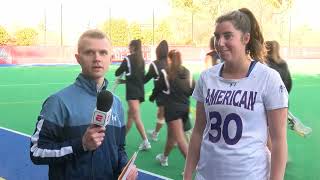 AU Womens Lacrosse Postgame vs George Mason  Becca Frank [upl. by Ferrand]