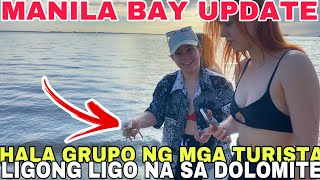 MANILA BAY UPDATEHALA GRUPO NG MGA TURISTA LIGONG LIGO NA SA DOLOMITE BEACH Miz July [upl. by Eednahs]