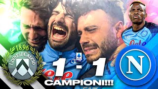 🏆 CAMPIONI D’ITALIA 🇮🇹 UDINESE 11 NAPOLI  LIVE REACTION NAPOLETANI AL MARADONA HD [upl. by Yaron]