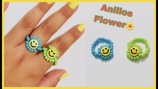 Como Hacer ANILLO DE FLORES con mostacillas🌻 fácil [upl. by Banebrudge]