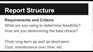 Feasibility and Recommendation Reports for ENGL 2311 [upl. by Biancha]