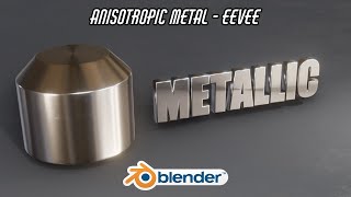 Making a Metallic Anisotropic Material in EEVEE  Blender 40 [upl. by Elleimac]