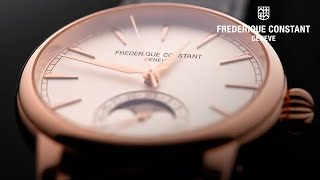 Rose Gold on your wrist with the Classic Moonphase Date Manufacture from Frederique Constant [upl. by Arvo148]