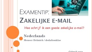 Hoe schrijf ik een goede zakelijke email Kijk amp maak een mail zo leer je heel veel Examentip [upl. by Mak719]