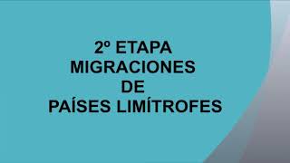 Migraciones hacia la Argentina en diferentes contextos históricos4° AñoNivel Primario [upl. by Bough]