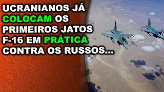 Ucranianos já colocam os primeiros jatos F16 em prática contra os russos na Ucrânia [upl. by Esereht]