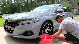 2022 Honda Accord Touring Quick Wash W Griots Surface Wash amp Polygloss [upl. by Borrell665]