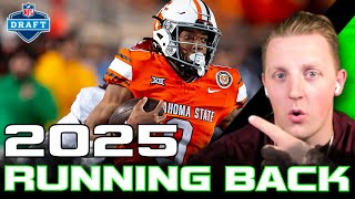 Top 12 Running Backs in the 2025 NFL Draft  The Draft Rankings Podcast [upl. by Erskine]