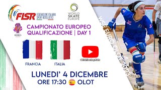 Campionato Europeo Femminile  Olot 2023  Qualificazione  Day 1  Francia x ITALIA [upl. by Anirahc]