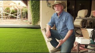 DIY  How to Install Artificial Grass on Dirt [upl. by Lytton]