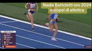 Nadia Battocletti oro nei 5000 metri 2024 [upl. by Michigan381]