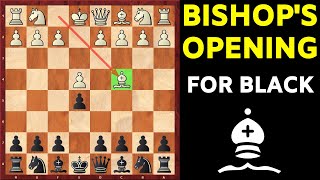 How to Play Against the Bishops Opening as Black TRAPS Included [upl. by Htenywg]