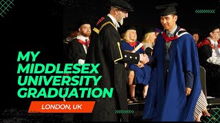 My graduation at Middlesex University in the city of London United Kingdom [upl. by Grof]