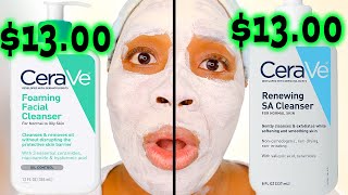 Which CeraVe Cleanser is GOOD and which is BAD  Head 2 Head Challenge [upl. by Olcott]