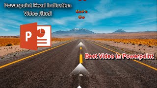 Looping animation in powerpoint  Road indication in powerpoint animation  powerpoint animation [upl. by Leahcar394]