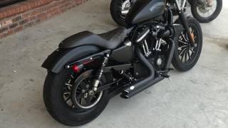 2016 HARLEYDAVIDSON XL883N IRON 883 VANCE amp HINES PIPES 8199 [upl. by Hajidak157]