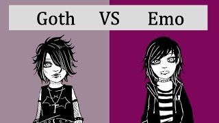 Differences Between Goth amp Emo [upl. by Chimene673]