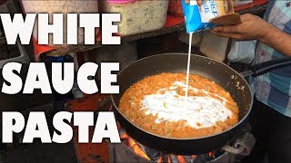 Italian White Sauce PASTA GHATKOPAR MUMBAI INDIAN STREET FOOD [upl. by Clementine]