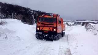 Snow 22nd March 13 Near Millom west cumbria A595 [upl. by Anileuqcaj]