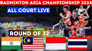 🔴Court 4 ​​LOH Kean Yew  NISHIMOTO Kenta Badminton Asia Championships 2024 [upl. by Anieral138]