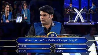 Kapil Sharma in Kaun Banega Crorepati With Amitabh Bachchan [upl. by Scheck]