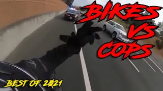 The CRAZIEST Motorcycle Police CHASES of 2021  Bikes VS Cops Over 1 HOUR [upl. by Lucille549]