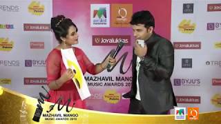 Singer Karthik  Mazhavil Mango Music Awards 2018 redcarpet [upl. by Browne750]