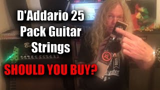 DAddario 25 Pack Guitar Strings Is it worth the money [upl. by Seabury]